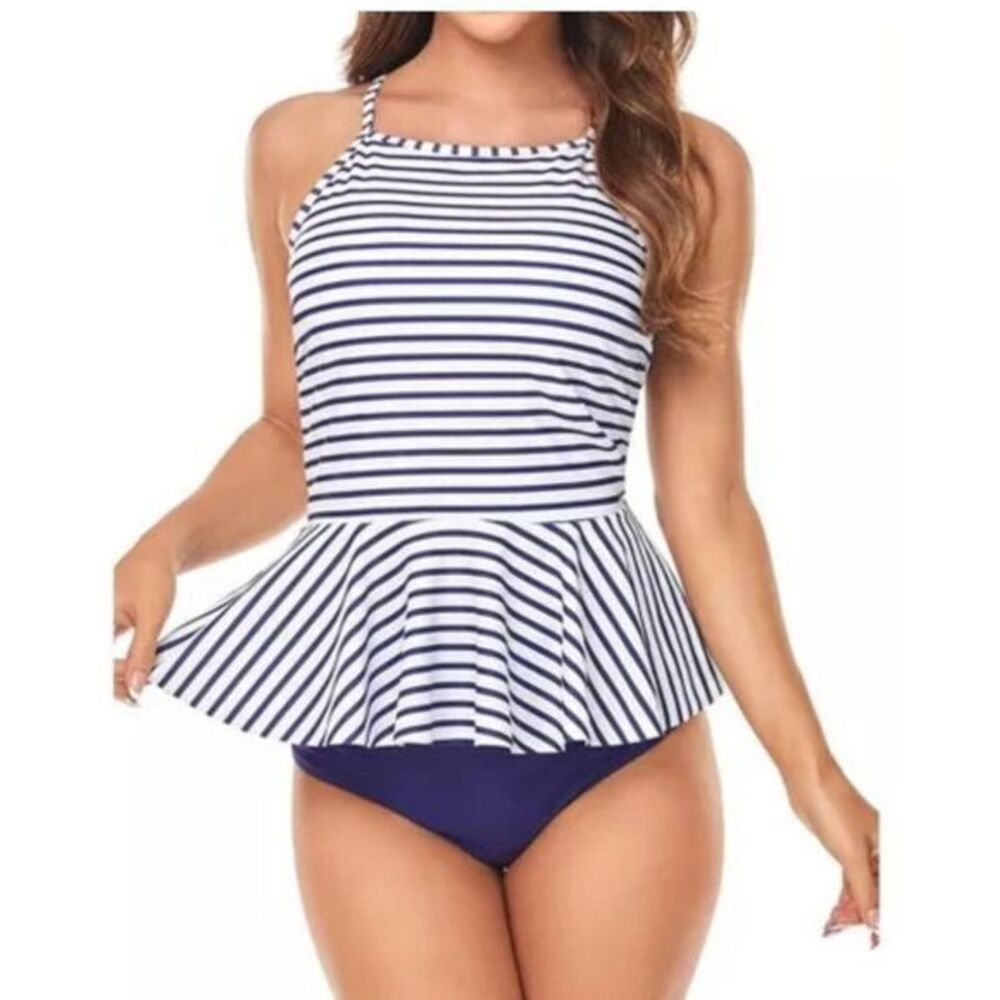 NWT Women's Tummy Control Tankini‎ Swimsuit Size 2XL